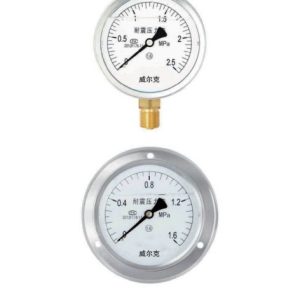 Shock-Resistant Liquid-Filled Pressure Gauge — product photo