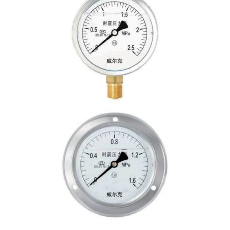 Shock-Resistant Liquid-Filled Pressure Gauge — product photo